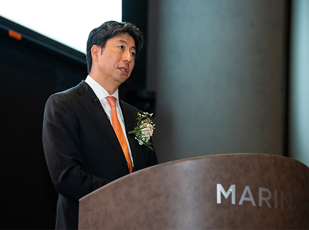 久保田正崇代表による基調講演（PwC提供）